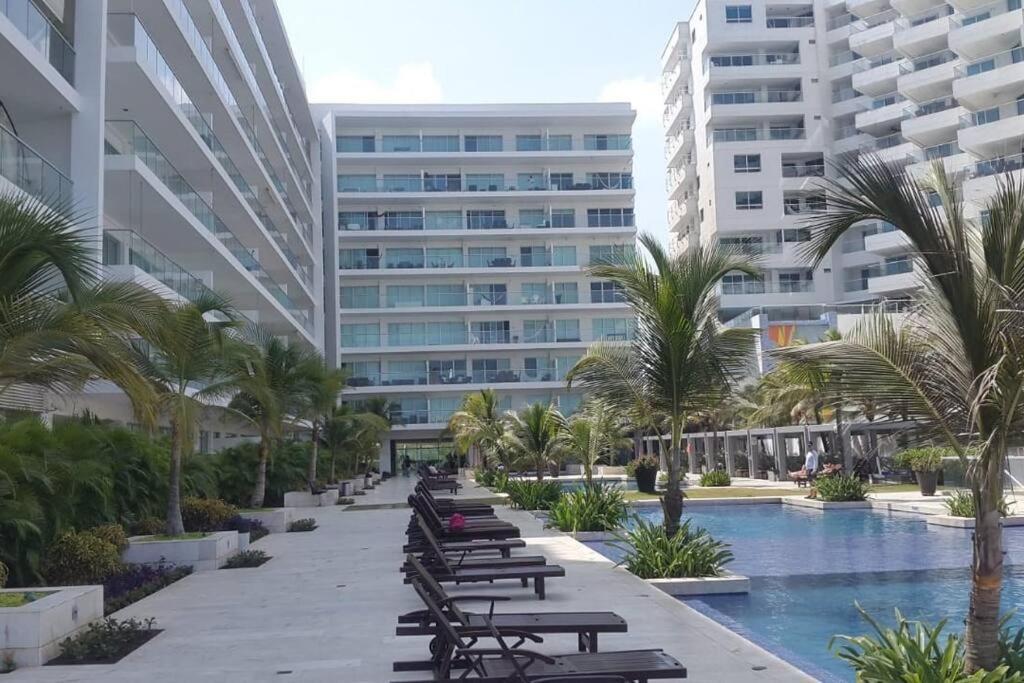 Hermoso Apartamento Con Todas Las Comodidades Acceso Directo A La Playa Morros Epic Sector La Boquilla Cumple Protocolos De Bioseguridad Cartagena Kültér fotó